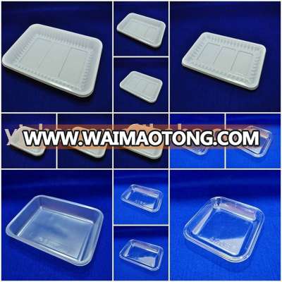 Plasitc trays for salads stacking tray manufacturer